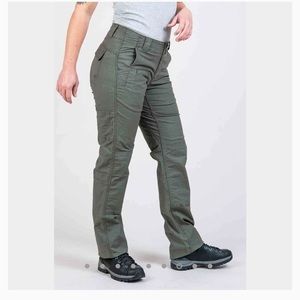 Dovetail Workwear Day Construct Size 0, Inseam 28, Olive Green Ripstop